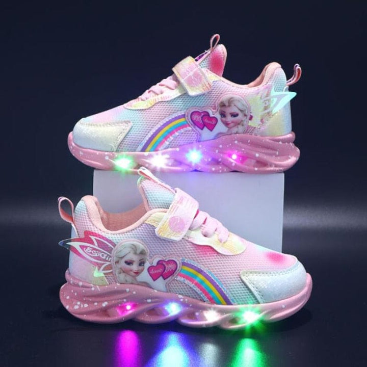 Chaussures lumineuses imprimé princesse